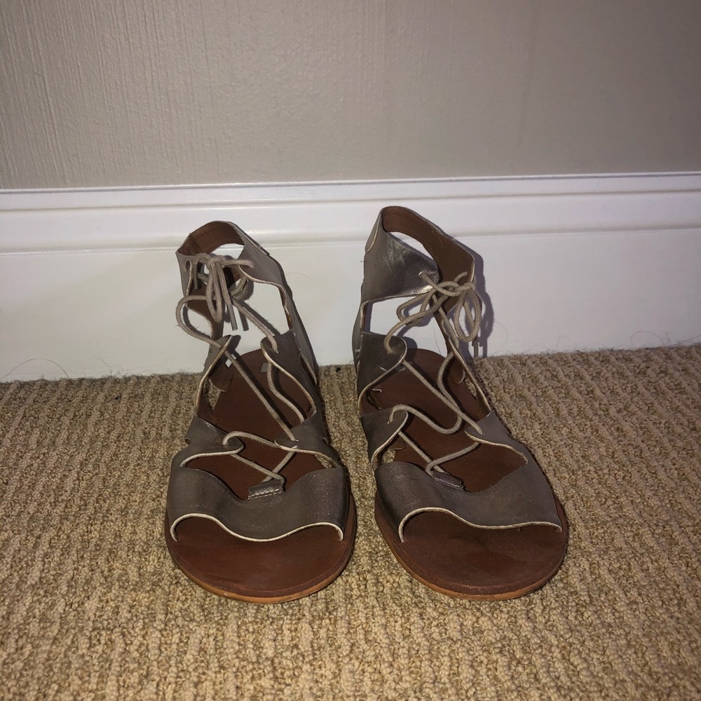 Lace up sandals